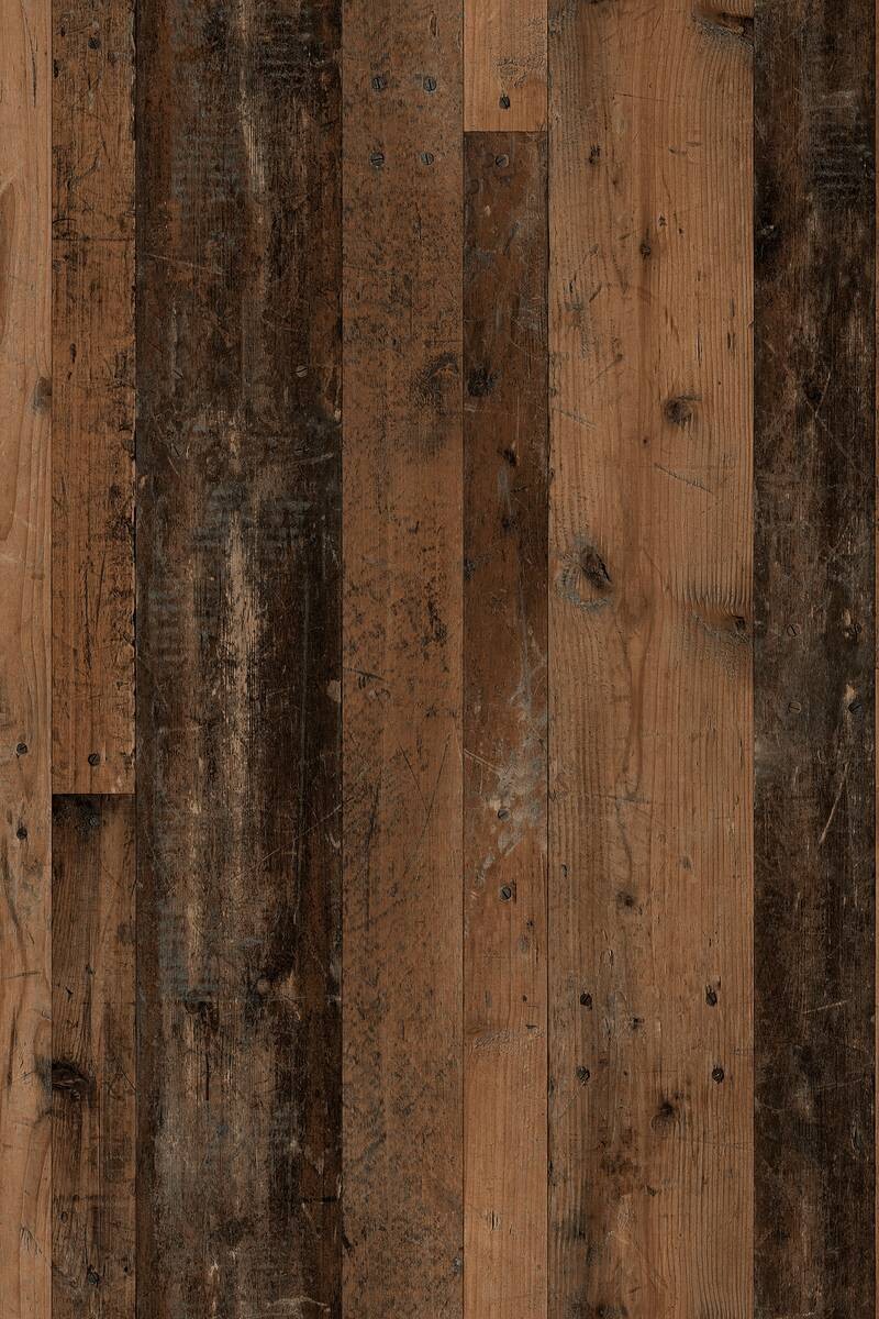 byLIVING Couchtisch FLAIR Eiche Old Wood schwarz Holzwerkstoff Metall