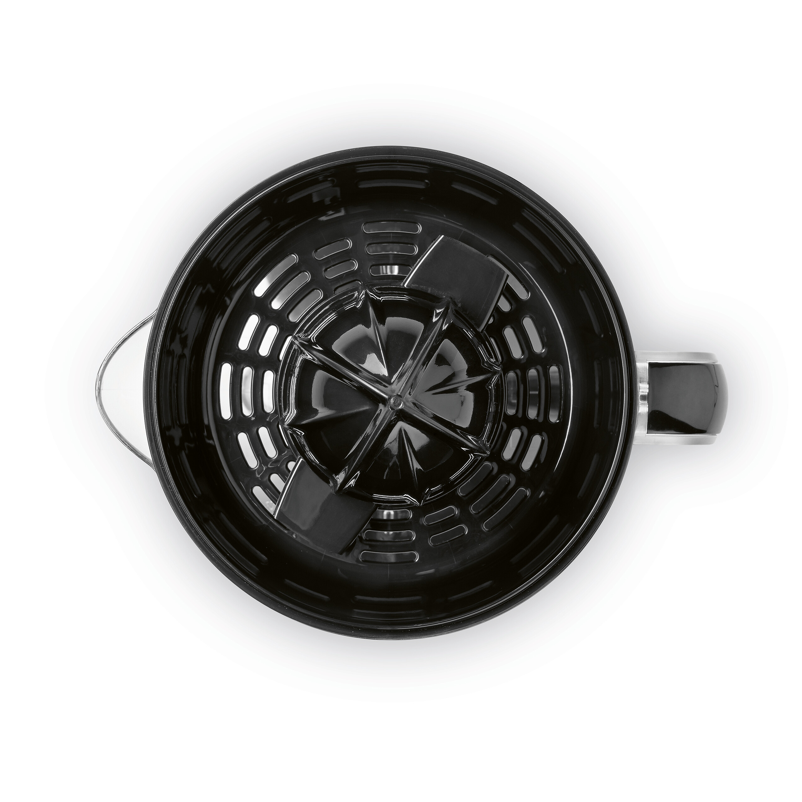 GOURMETmaxx Zitruspresse schwarz Kunststoff Edelstahl B/H/L: ca. 14x21x19 cm ca. 0,7 l