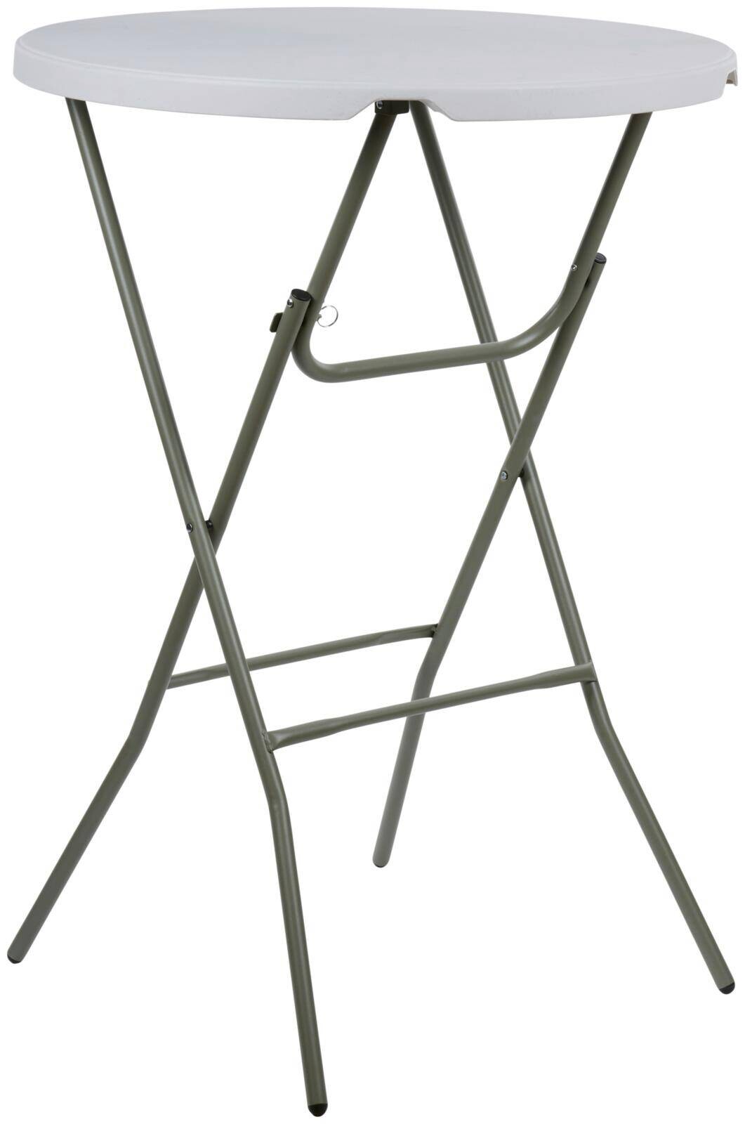 Stehtisch weiß Kunststoff