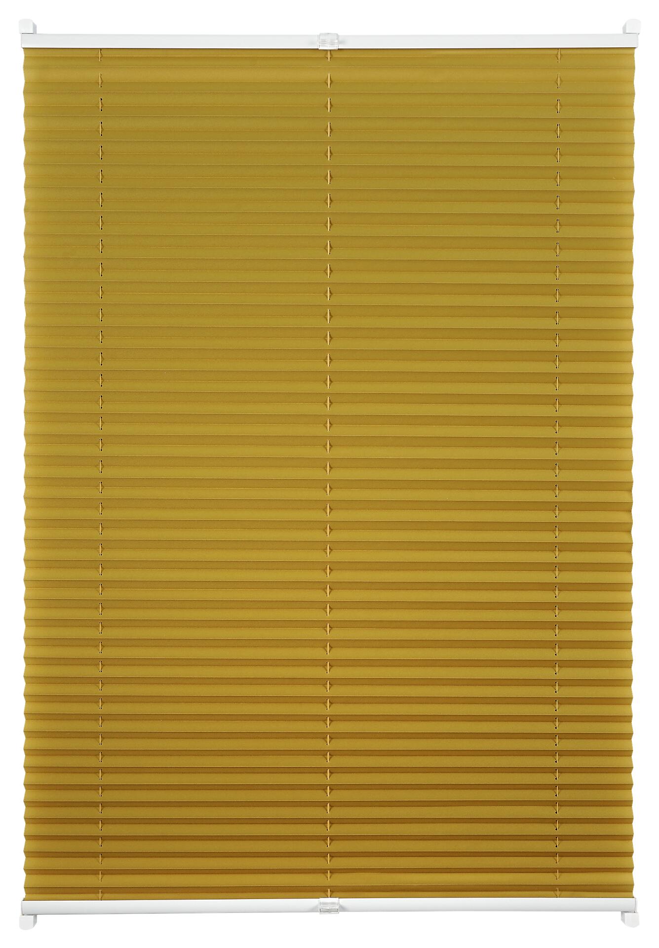 Hochwertiges Klemmplissee gold B/L: ca. 120x130 cm