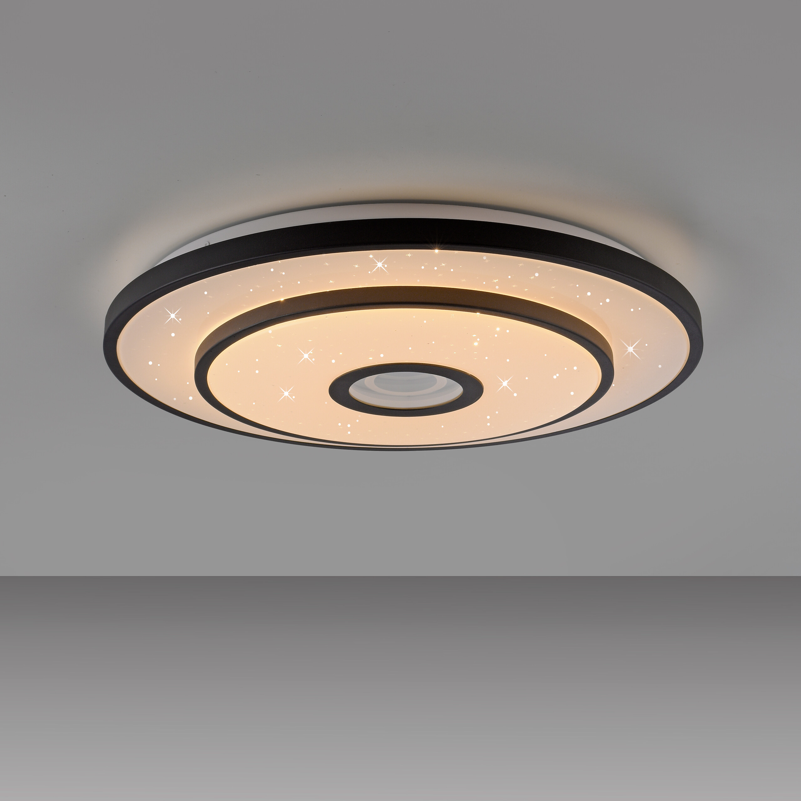 Just Light LED-Deckenleuchte Turanus schwarz H/D: ca. 7,5x50 cm