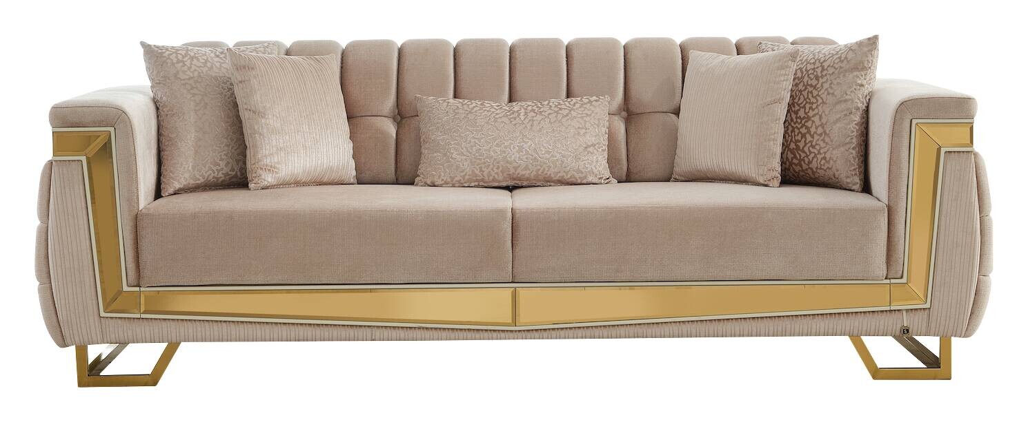 Sofa 3-2-1 Pera beige Webstoff