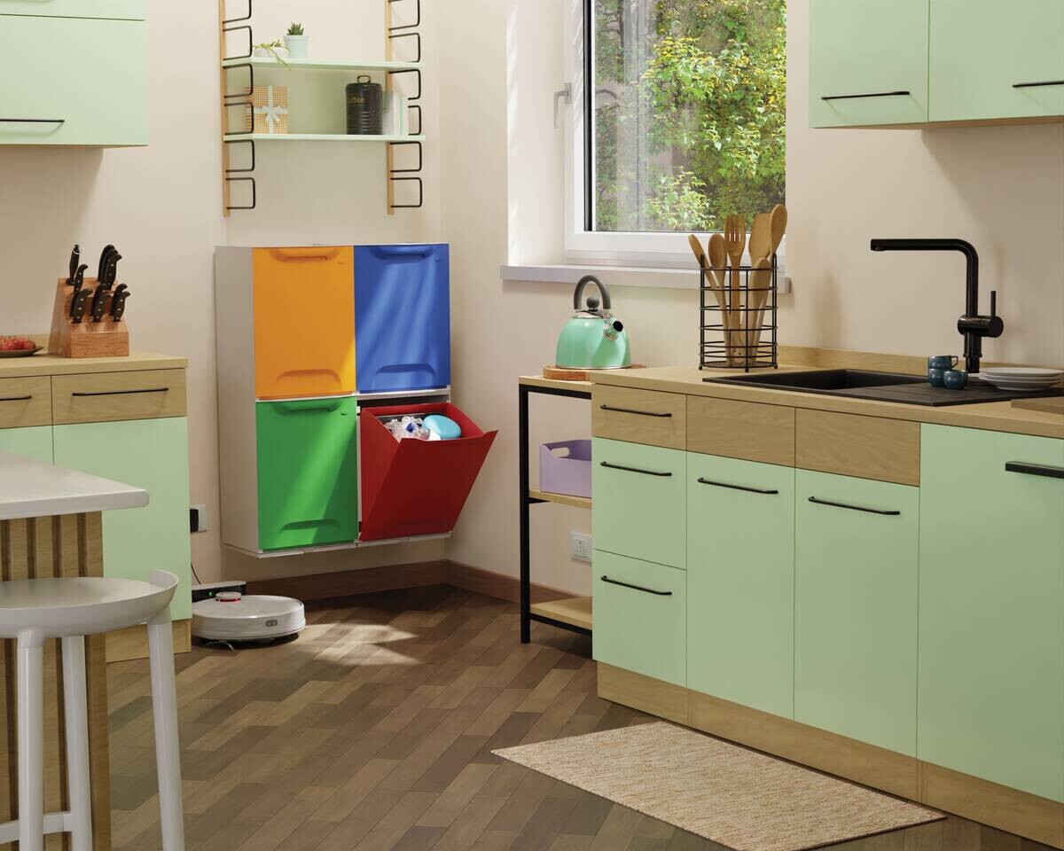 Eco-Logico Mülltrenner blau B/H/L: ca. 29x47x34 cm