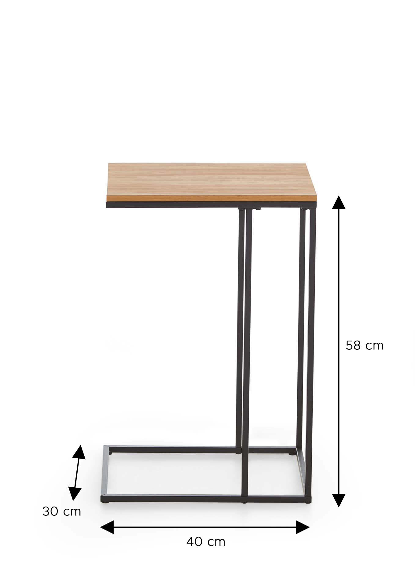 xonox.home Couchtisch schwarz Artisan B/H/T: ca. 30x58x40 cm