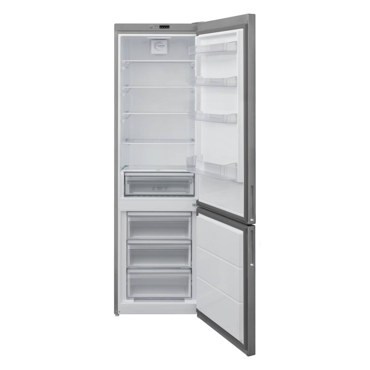 Telefunken Kühl-/Gefrierkombination TF-KS-483PID Inox B/H/T: ca. 60x201x65 cm