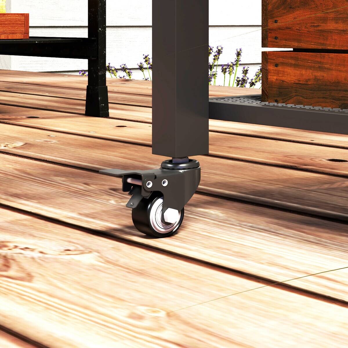 Outsunny Grillwagen Metall B/H/L: ca. 50x79x105 cm