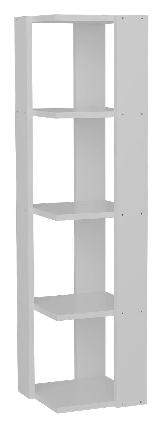 Eckregal Venita weiß B/H/T: ca. 31,3x120x31,3 cm