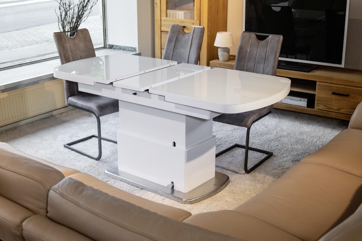 Couchtisch Levi weiß MDF B/H/T: ca. 135x50x75 cm