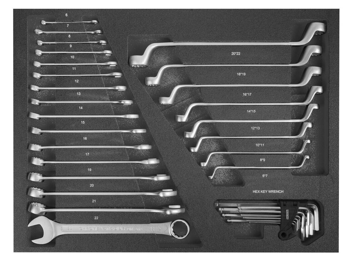 Werkstattwagen Mento schwarz B/H/L: ca. 73x98x48 cm