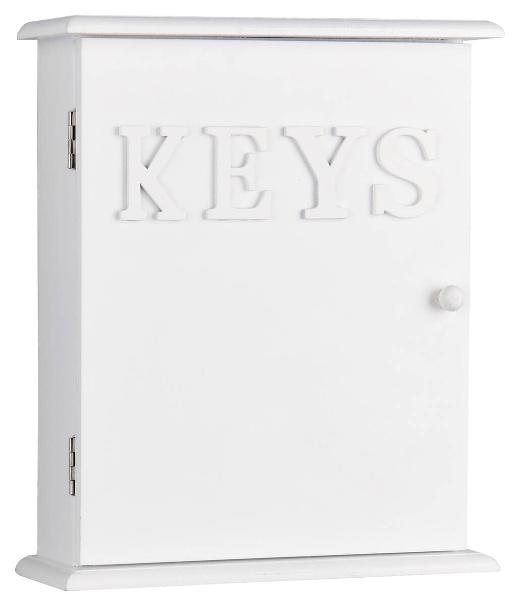 Schlüsselkasten Sandy weiß MDF B/H/T: ca. 20x24x7 cm