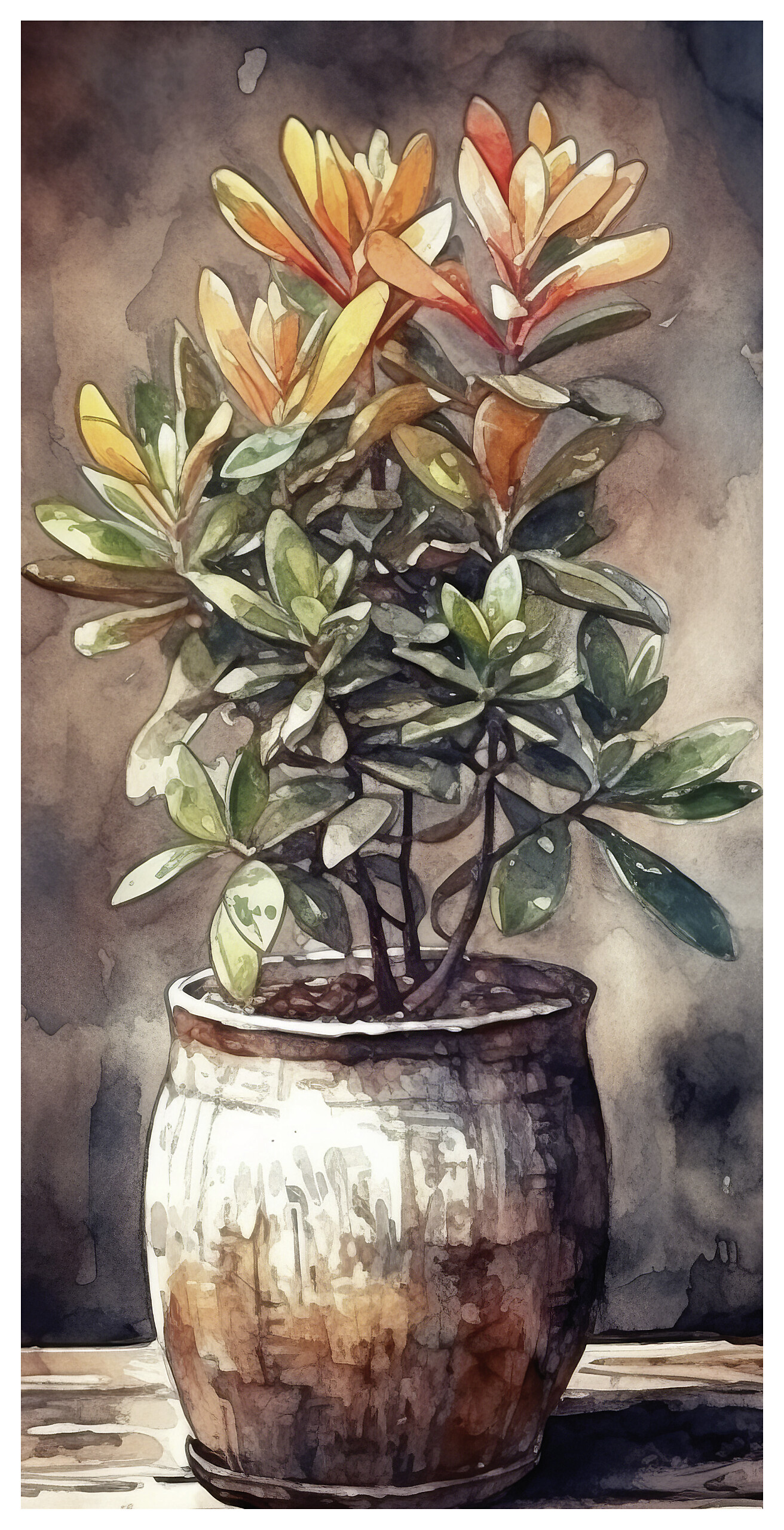 Keilrahmenbild Blumen B/H: ca. 40x20 cm