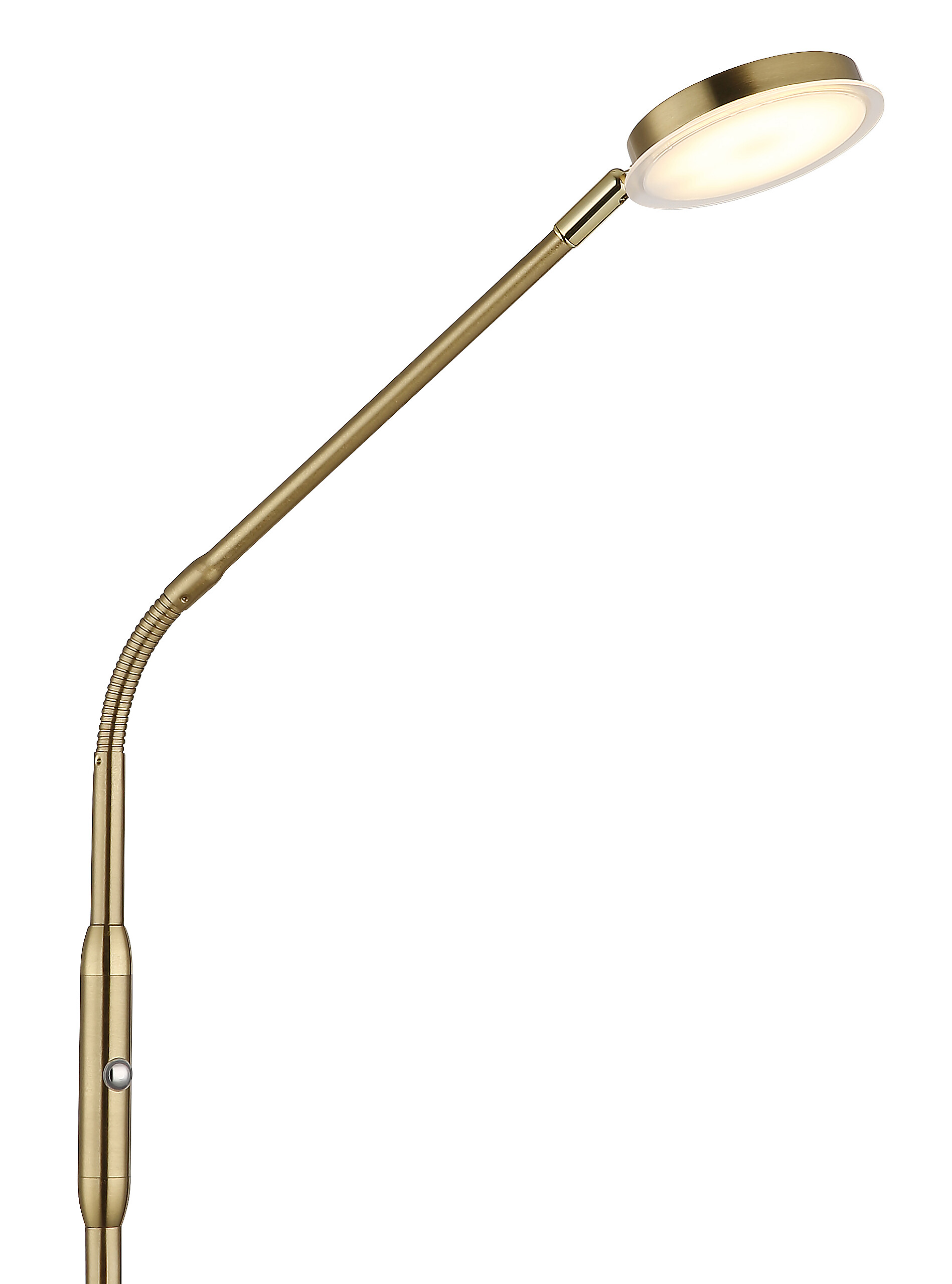 GLOBO Stehleuchte messing Metall B/H/L: ca. 20x173x52 cm 1 Brennstellen