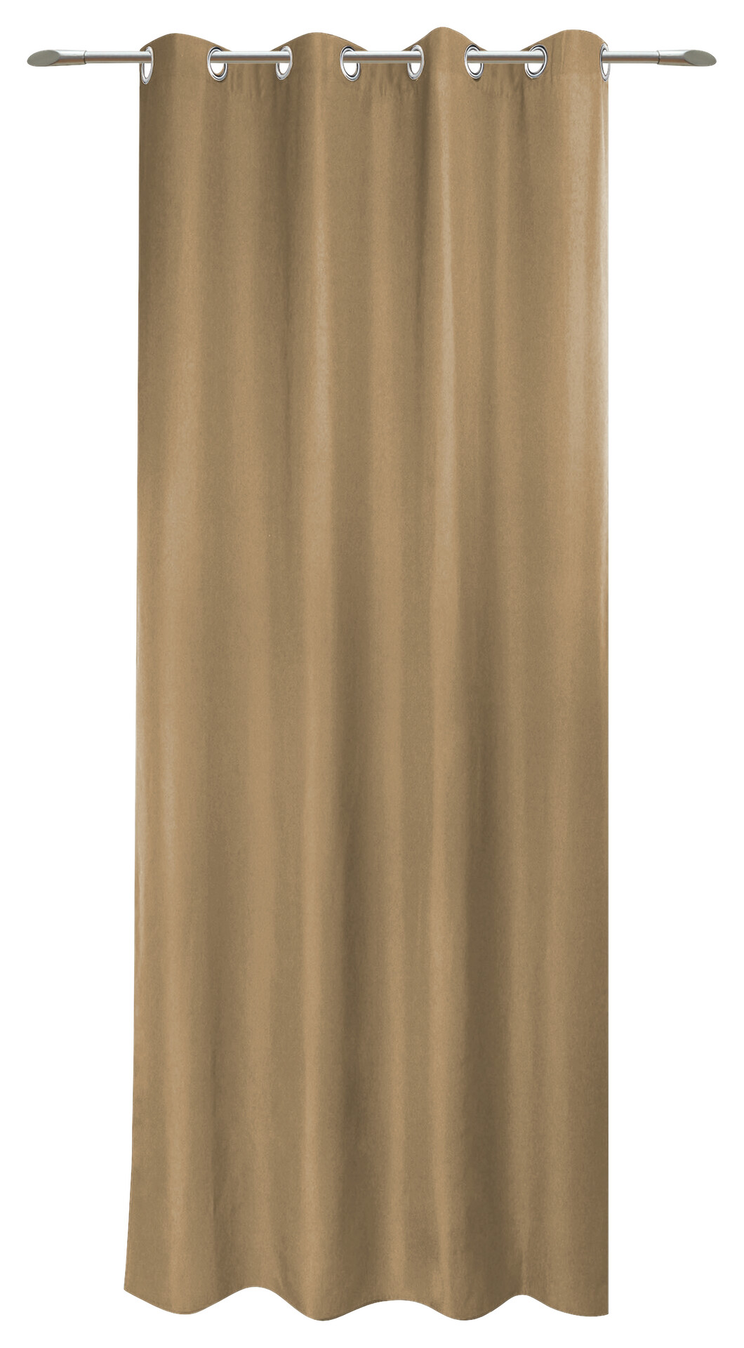 POCOline Ösenvorhang Sorrento Mocha Mousse B/L: ca. 140x245 cm