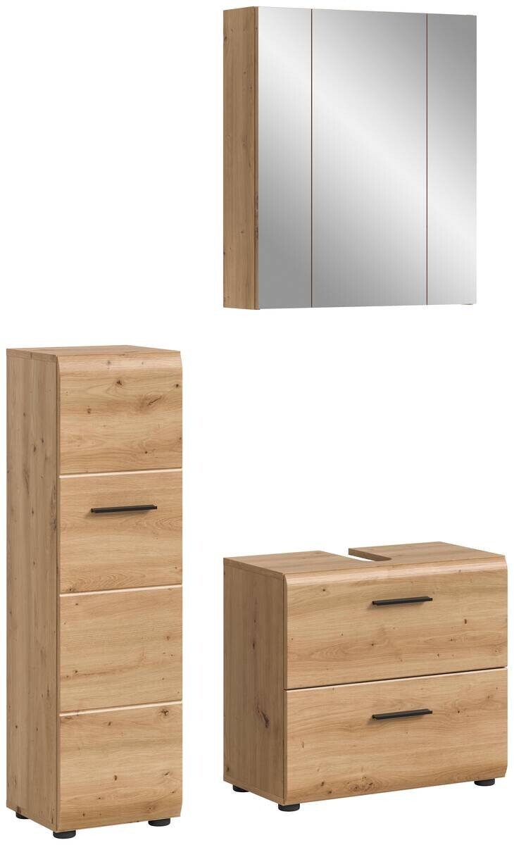 Badezimmer-Set Ice Artisan Oak Nachbildung B/H/T: ca. 105x185x30 cm