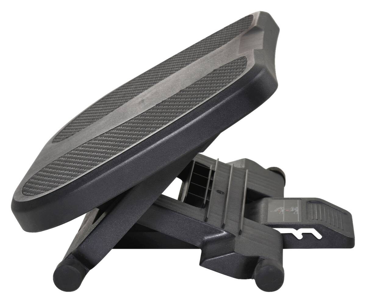 HOMCOM Fußstütze verstellbar schwarz