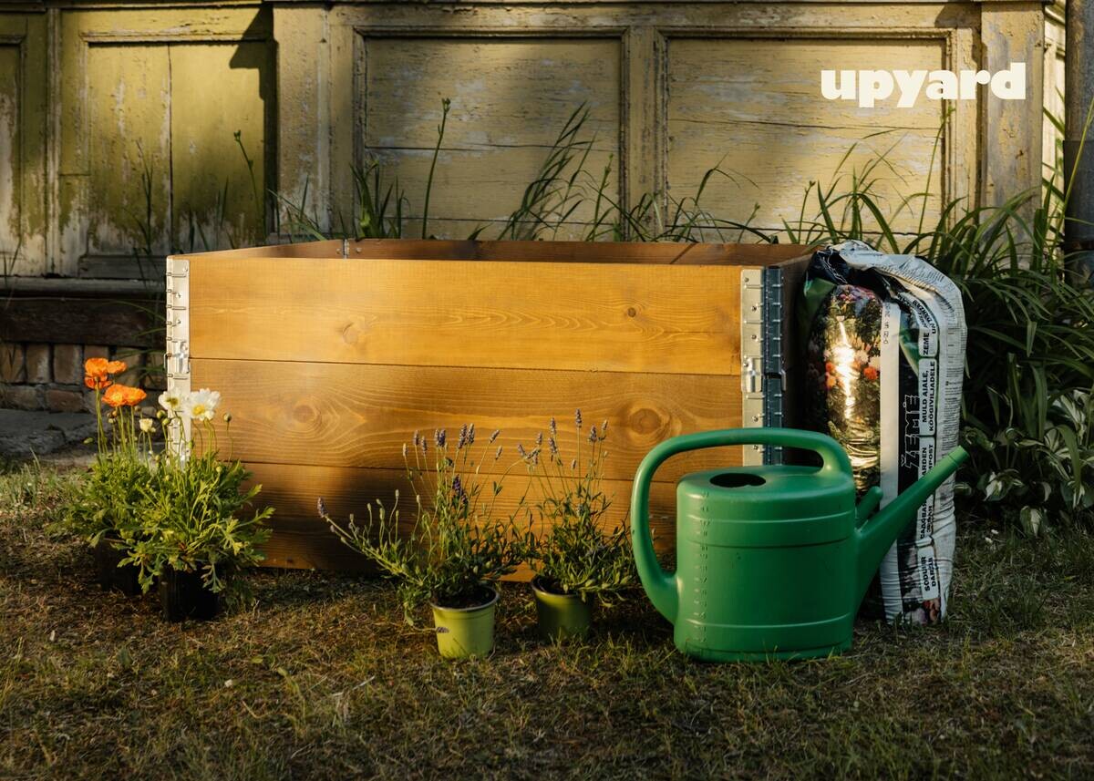 UPYARD Hochbeet INDUSTRIAL braun Holz B/L: ca. 80x120 cm