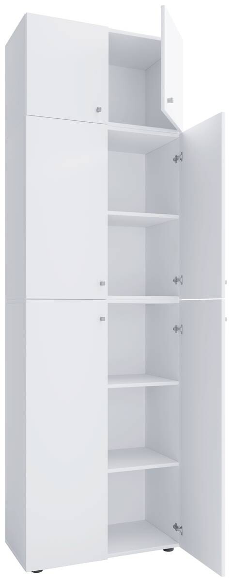 Kleiderschrank Lona weiß B/H/T: ca. 70x223x39 cm