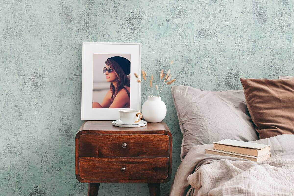 A.S.Creation Vliestapete blau grau silber B/H/D: ca. 53x1005x9,2 cm