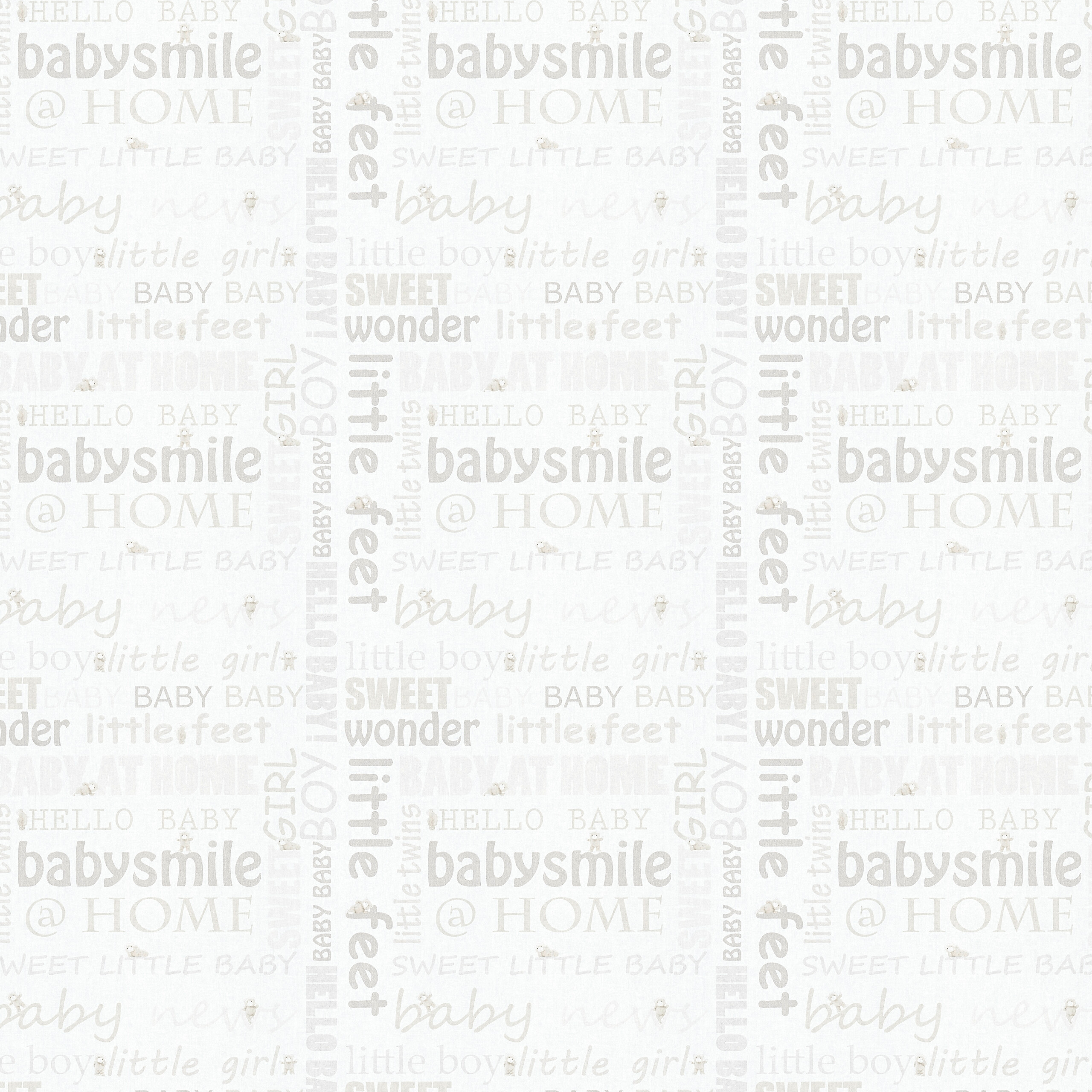 Vliestapete Schrift beige lindgrün B/L: ca. 53x1005 cm