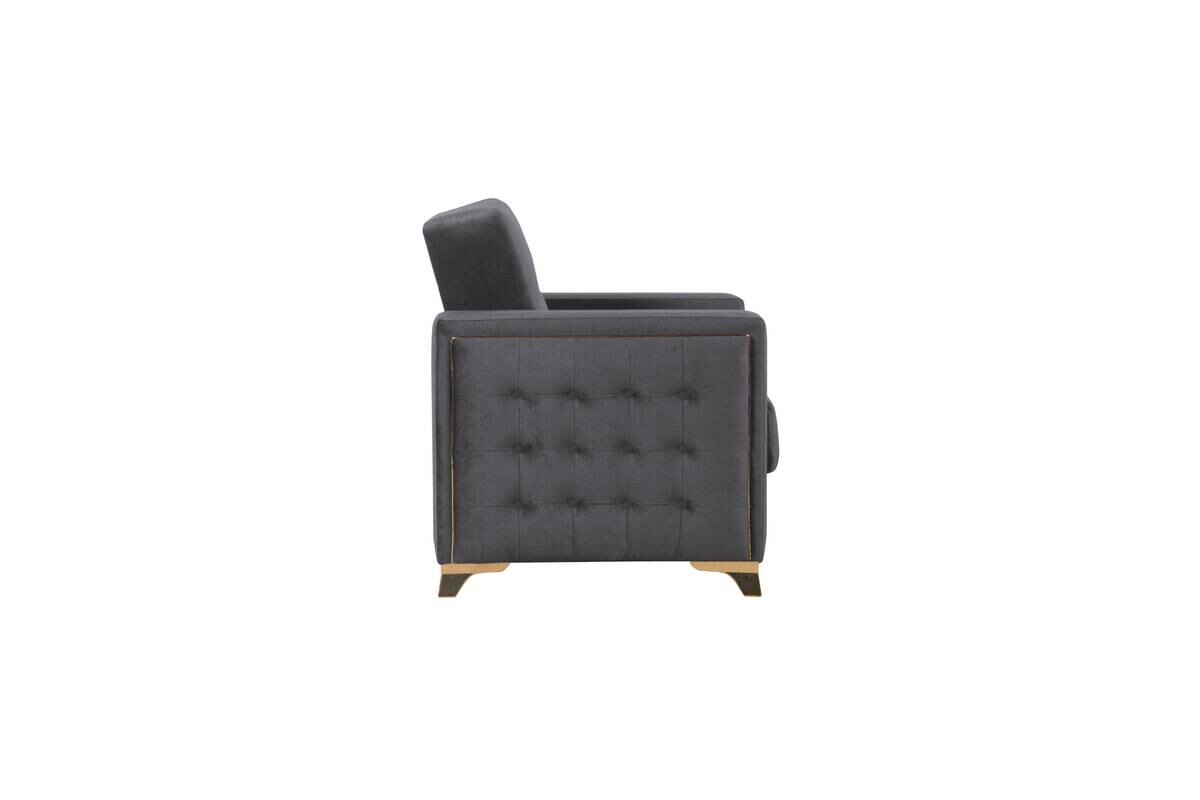 Sofa 3-2-1 Cavana grau Microfaser