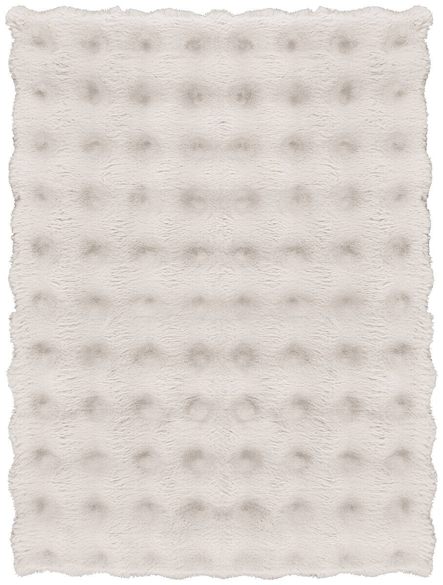 Fellimitat Big Bubble wollweiß B/L: ca. 120x170 cm