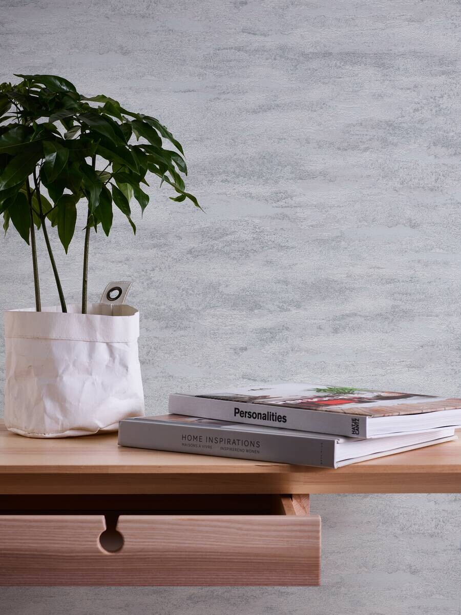 A.S.Creation Vliestapete Attractive 2 Putzoptik grau B/L: ca. 53x1005 cm