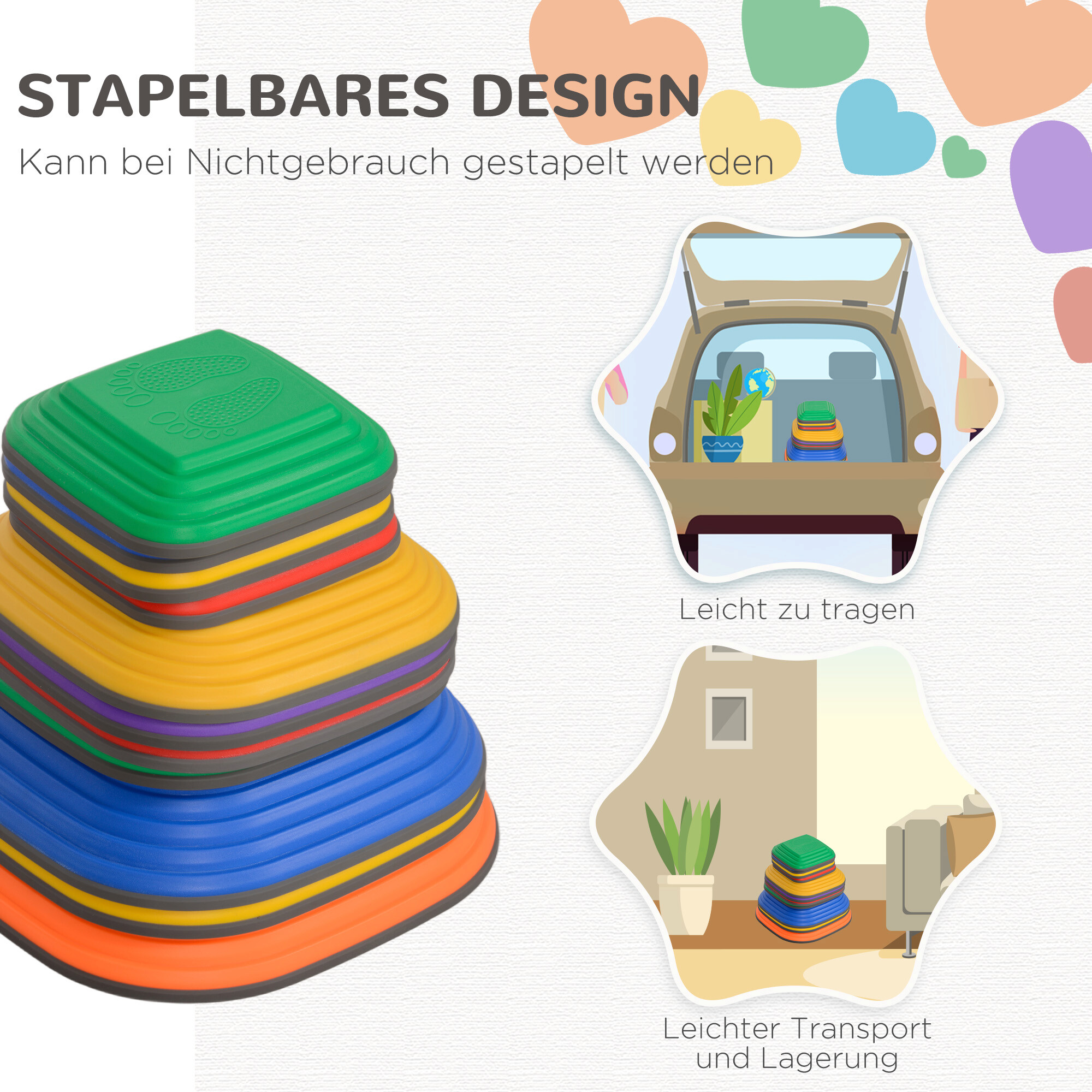 AIYAPLAY Flusssteine B/H/L: ca. 37x19x37 cm