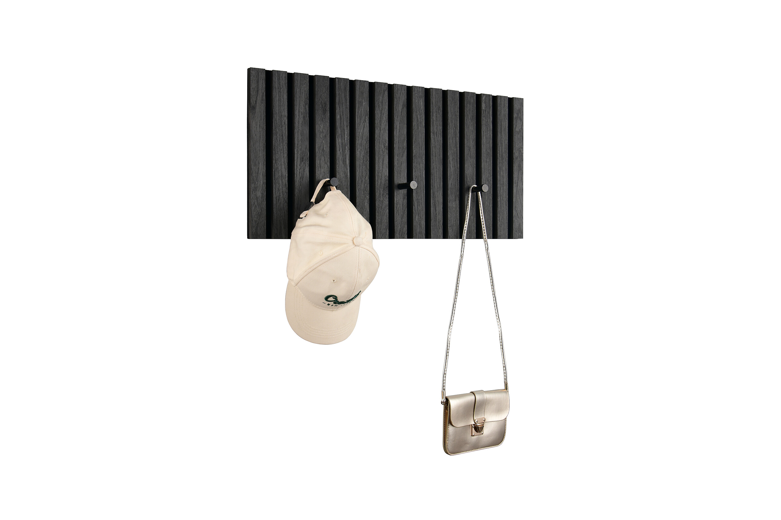 Wandgarderobe Grace schwarz B/H/T: ca. 60x30x7 cm Wandgarderobe Grace schwarz B/H/T: ca. 60x30x7 cm