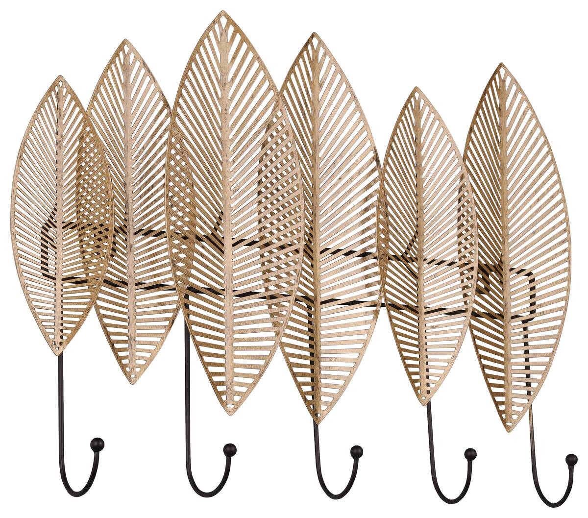 Wandgarderobe Palma gold Optik B/H/T: ca. 47x44x6 cm