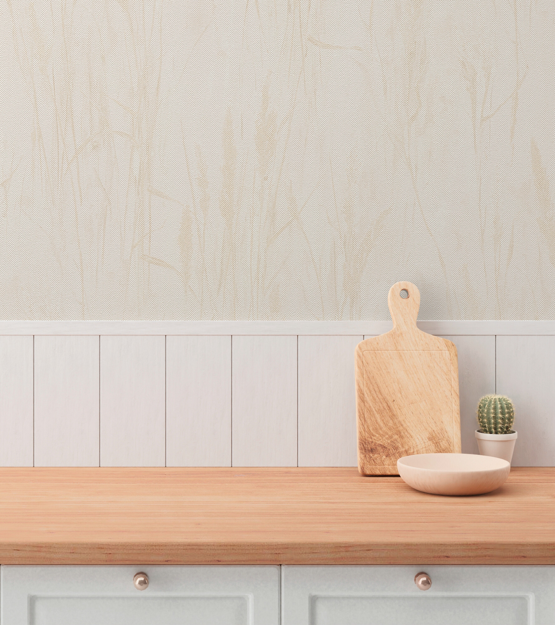 A.S.Creation Vliestapete creme beige B/H/D: ca. 53x1005x8,7 cm