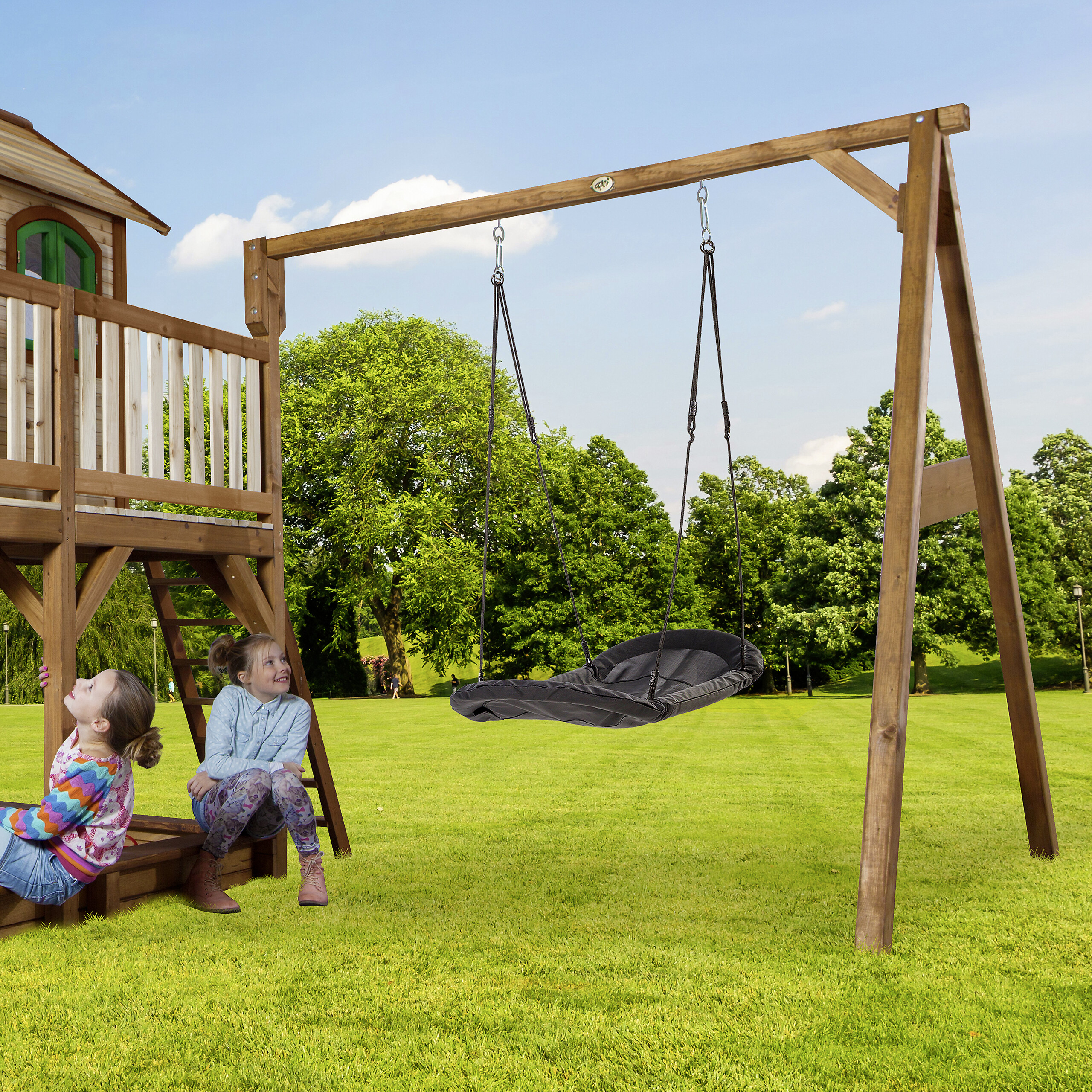 AXI Spielhaus Liam braun B/H/L: ca. 613x291x277 cm