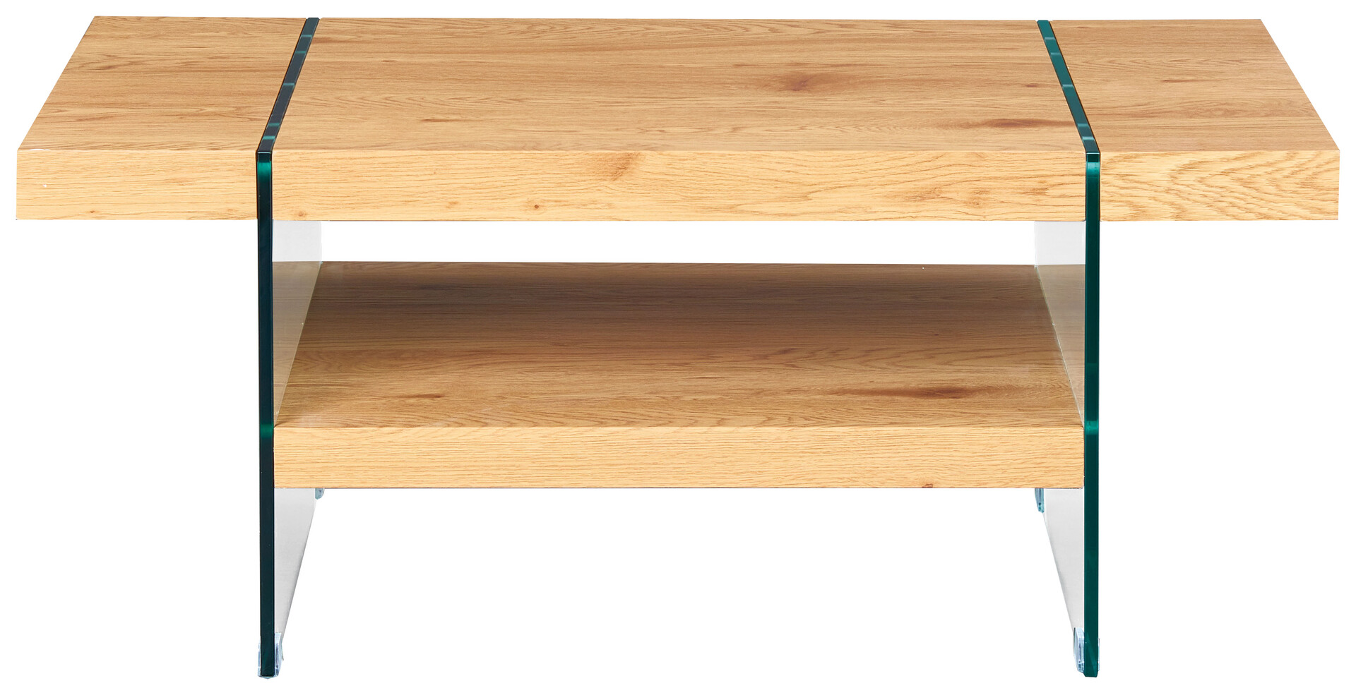 Inter Link Couchtisch Benina Eiche Wild Holzwerkstoff Glas B/H/T: ca. 110x60x45,5 cm