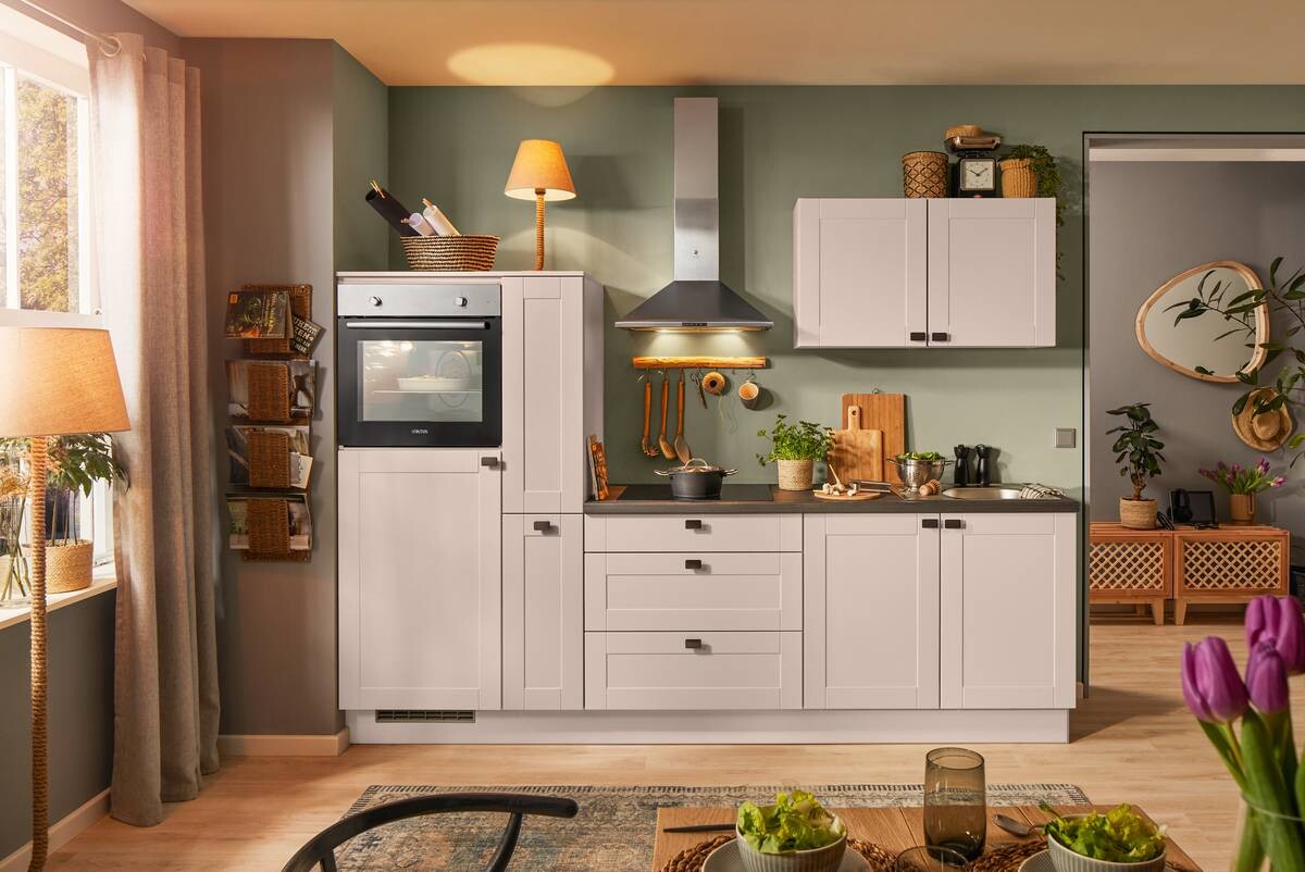 pino Küchenblock PN435 Kaschmirgrau B/T: ca. 270x60 cm