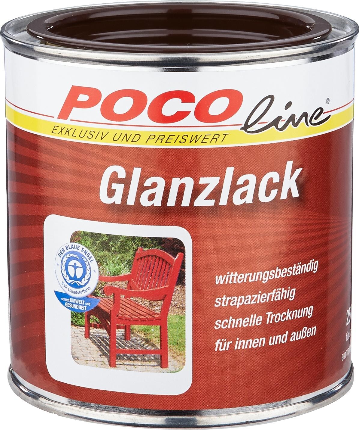 POCOline Acyl Buntlack schokobraun glänzend ca. 0,25 l