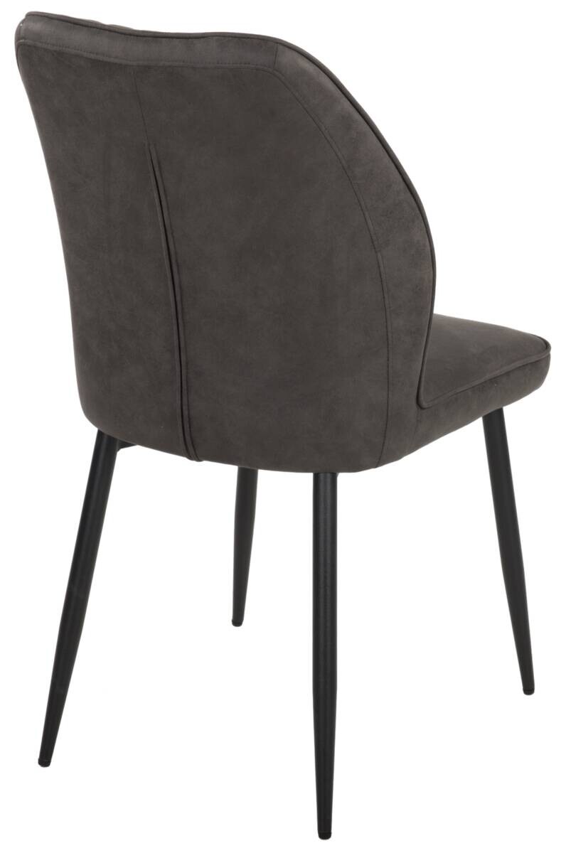 Stuhl Emm anthrazit schwarz Microfaser Metall Stuhl Emm anthrazit schwarz Microfaser Metall