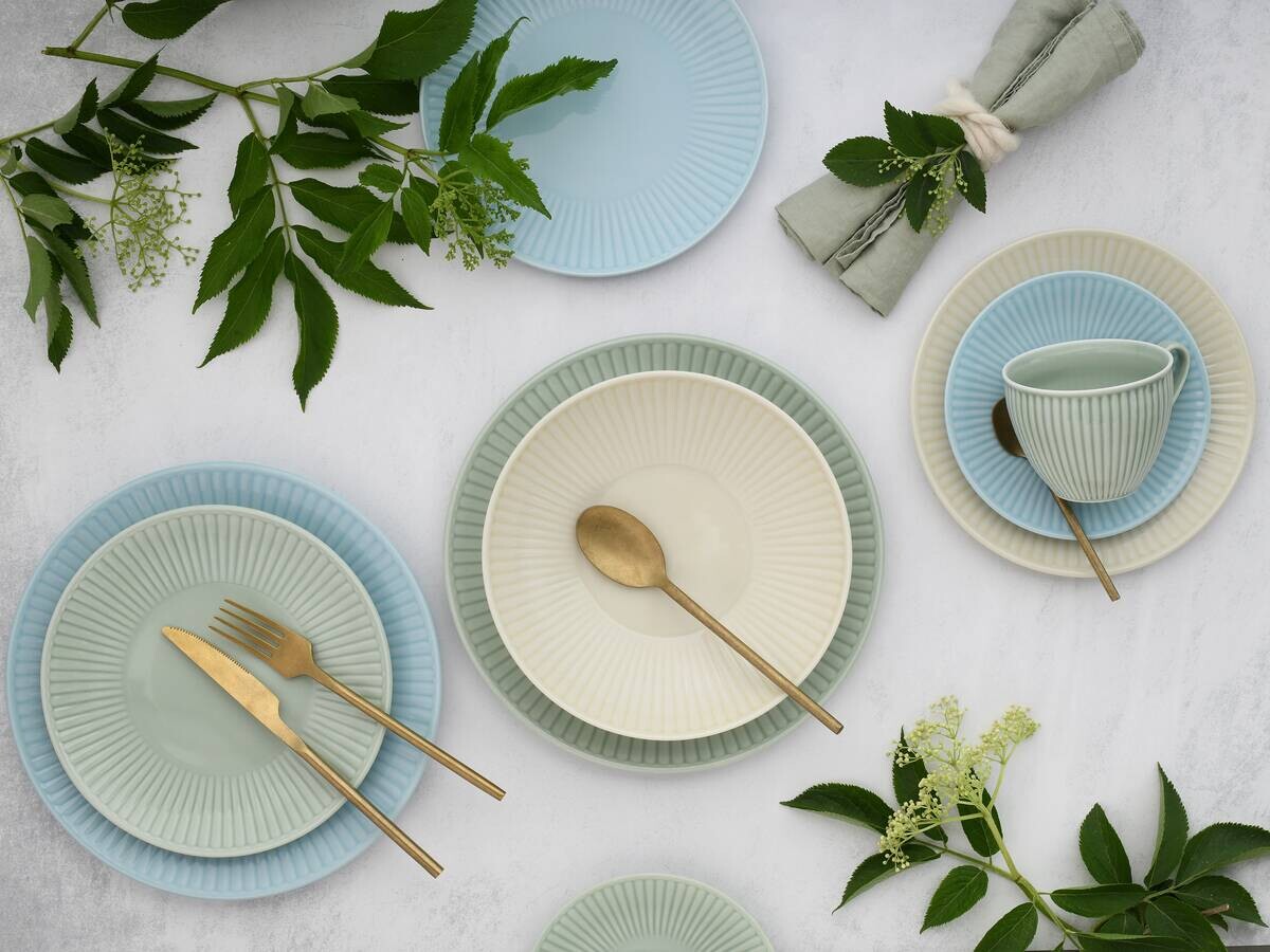 CreaTable Kombiservice Valencia bunt Porzellan 30 tlg.