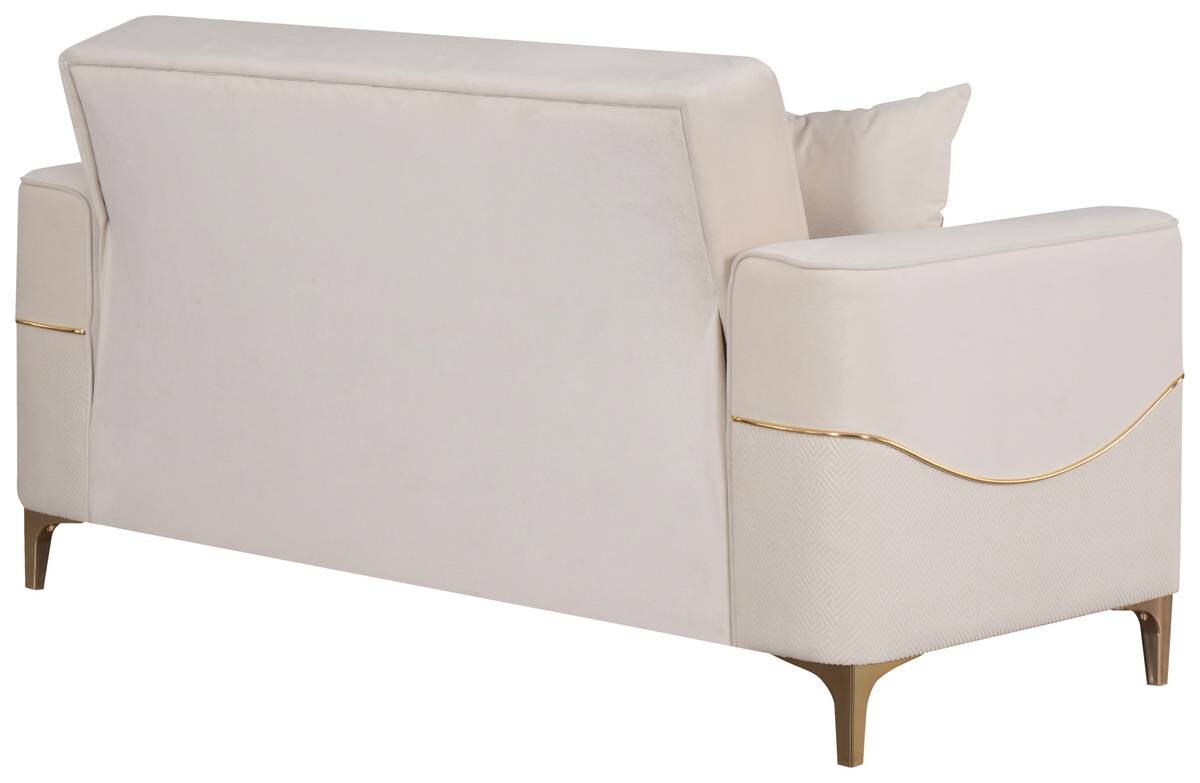 Sofa 3-2-1 Salda beige Microfaser