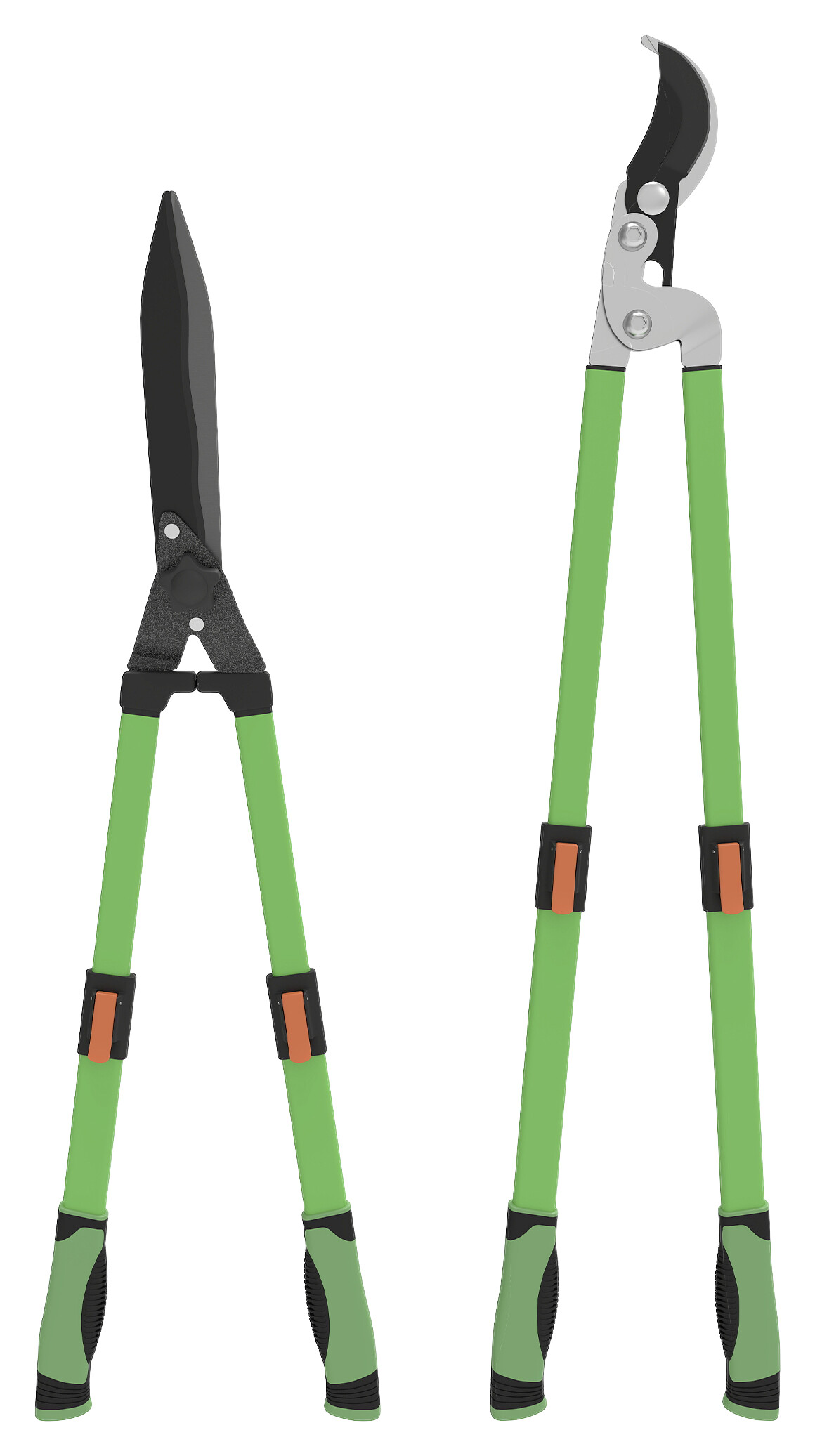 Outsunny Gartenwerkzeug-Set grün Kunststoff B/H/L: ca. 23x9,5x78,5 cm