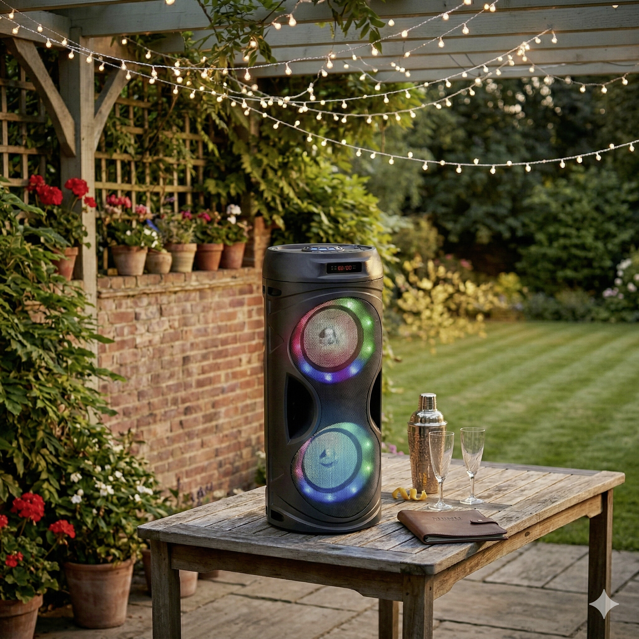 Bluetooth-Lautsprecher schwarz B/H/L: ca. 18,9x41,5x19 cm Bluetooth-Lautsprecher schwarz B/H/L: ca. 18,9x41,5x19 cm