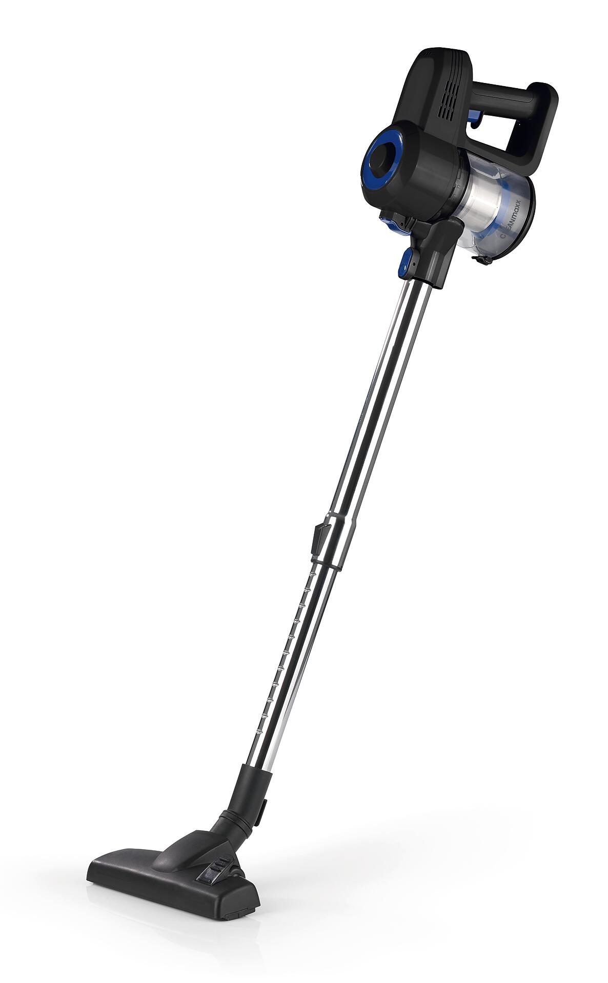 CLEANmaxx Handstaubsauger schwarz blau Kunststoff Metall B/H/L: ca. 12,5x22x30,5 cm