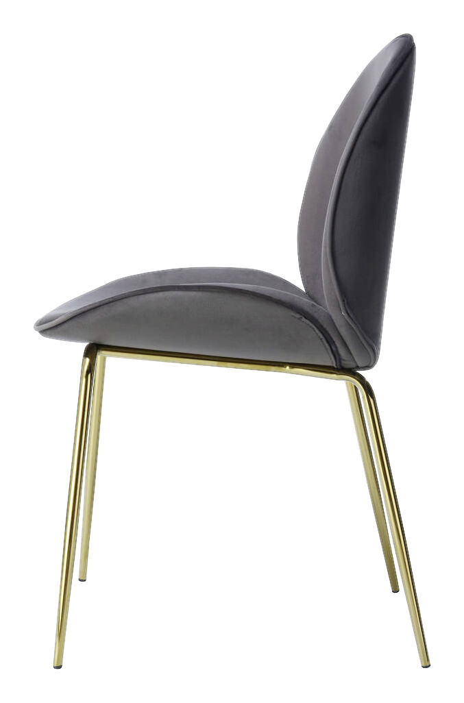 Stuhl Charlize 100 2er grau Microfaser B/H/T: ca. 48x87x59 cm