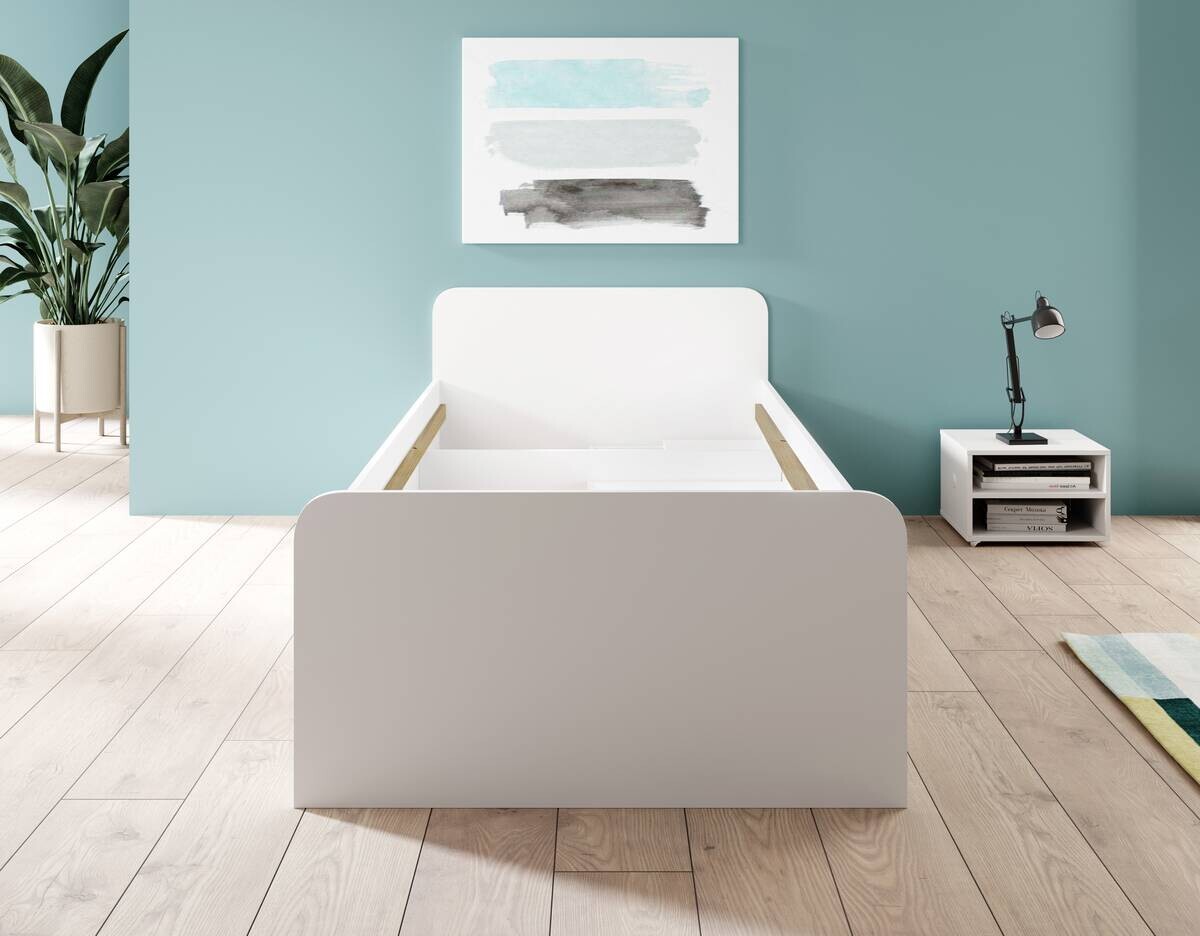 Jugendbett weiß Liegefläche B/L: ca. 90x200 cm