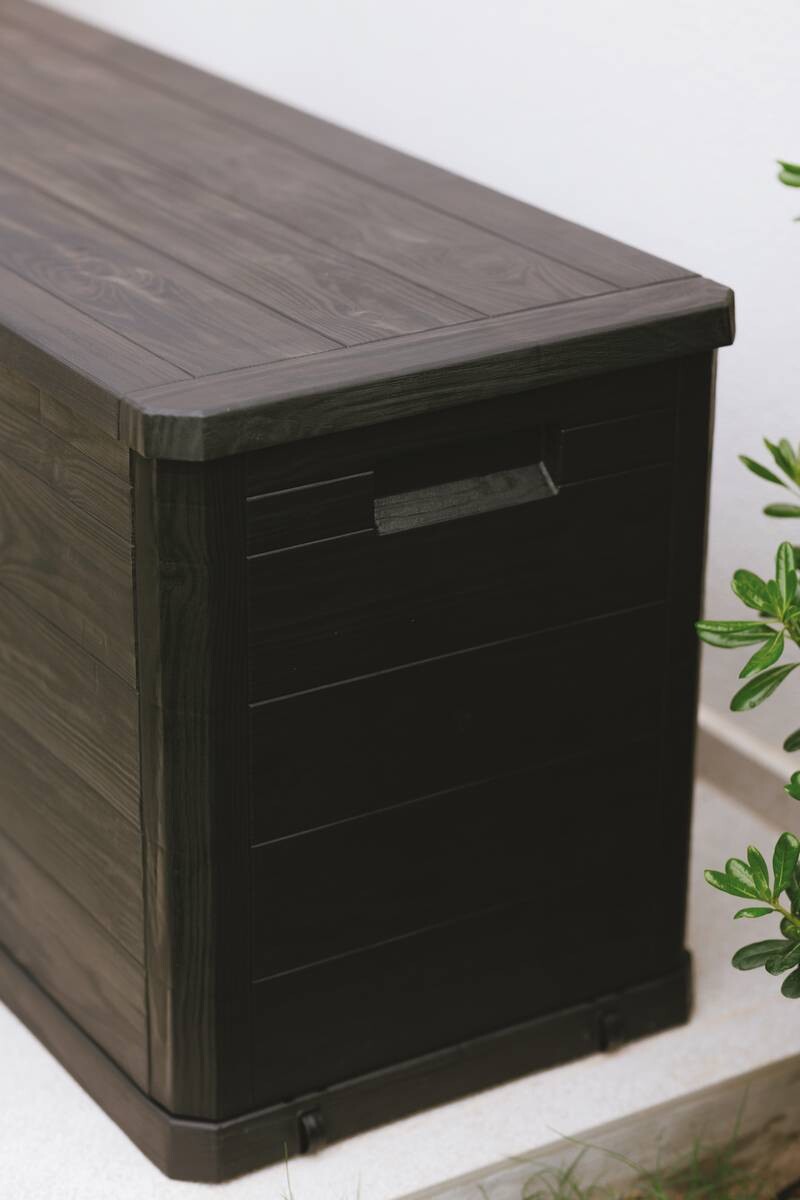 Toomax Aufbewahrungsbox Woodys 280 anthrazit Kunststoff B/H/T: ca. 118x56x45 cm