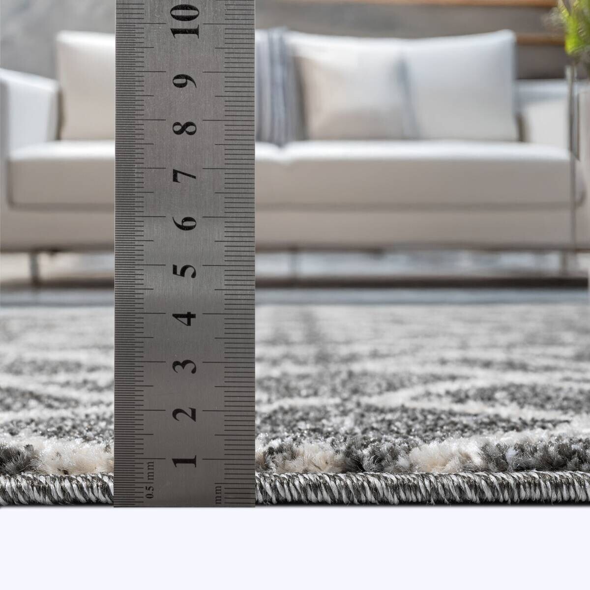 Sanat Teppich anthrazit B/L: ca. 200x200 cm