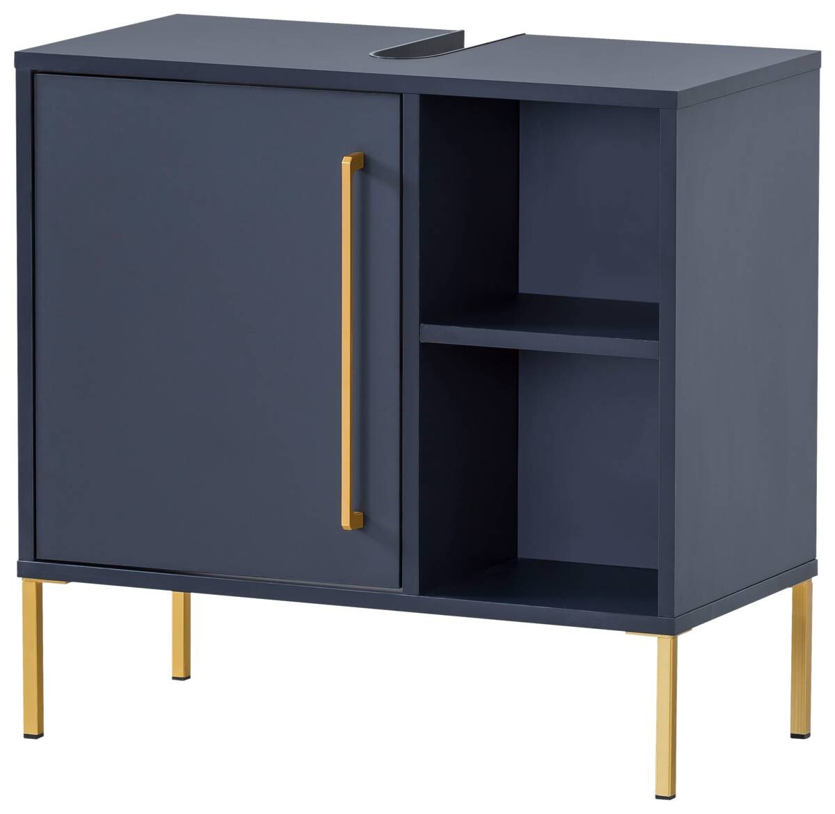 Waschbeckenunterschrank Kent dunkelblau B/H/T: ca. 65,3x63,3x33,1 cm Waschbeckenunterschrank Kent dunkelblau B/H/T: ca. 65,3x63,3x33,1 cm