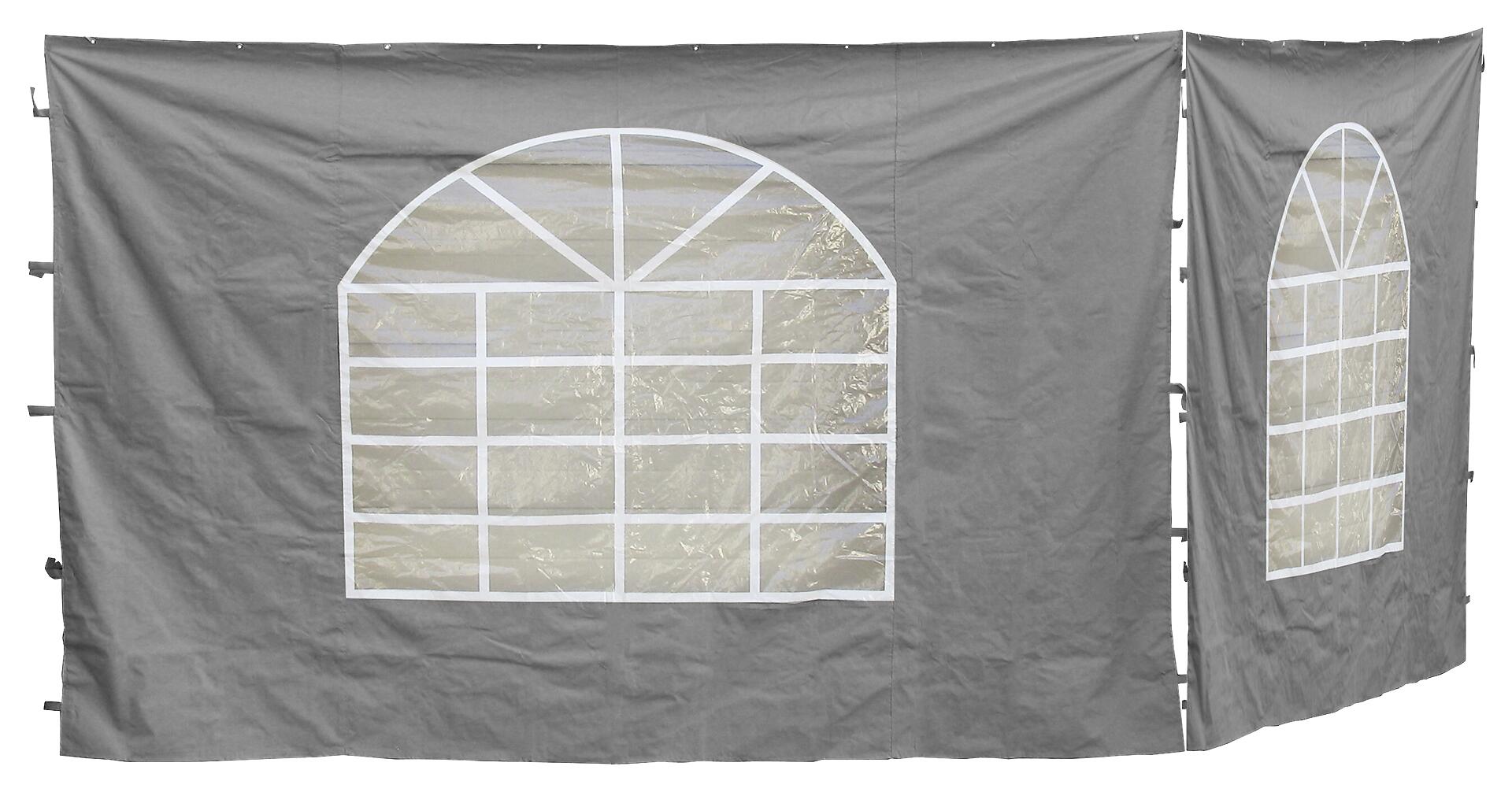 Grasekamp Seitenteile für Pavillon Sahara grau Kunststoff B/H: ca. 300x193 cm