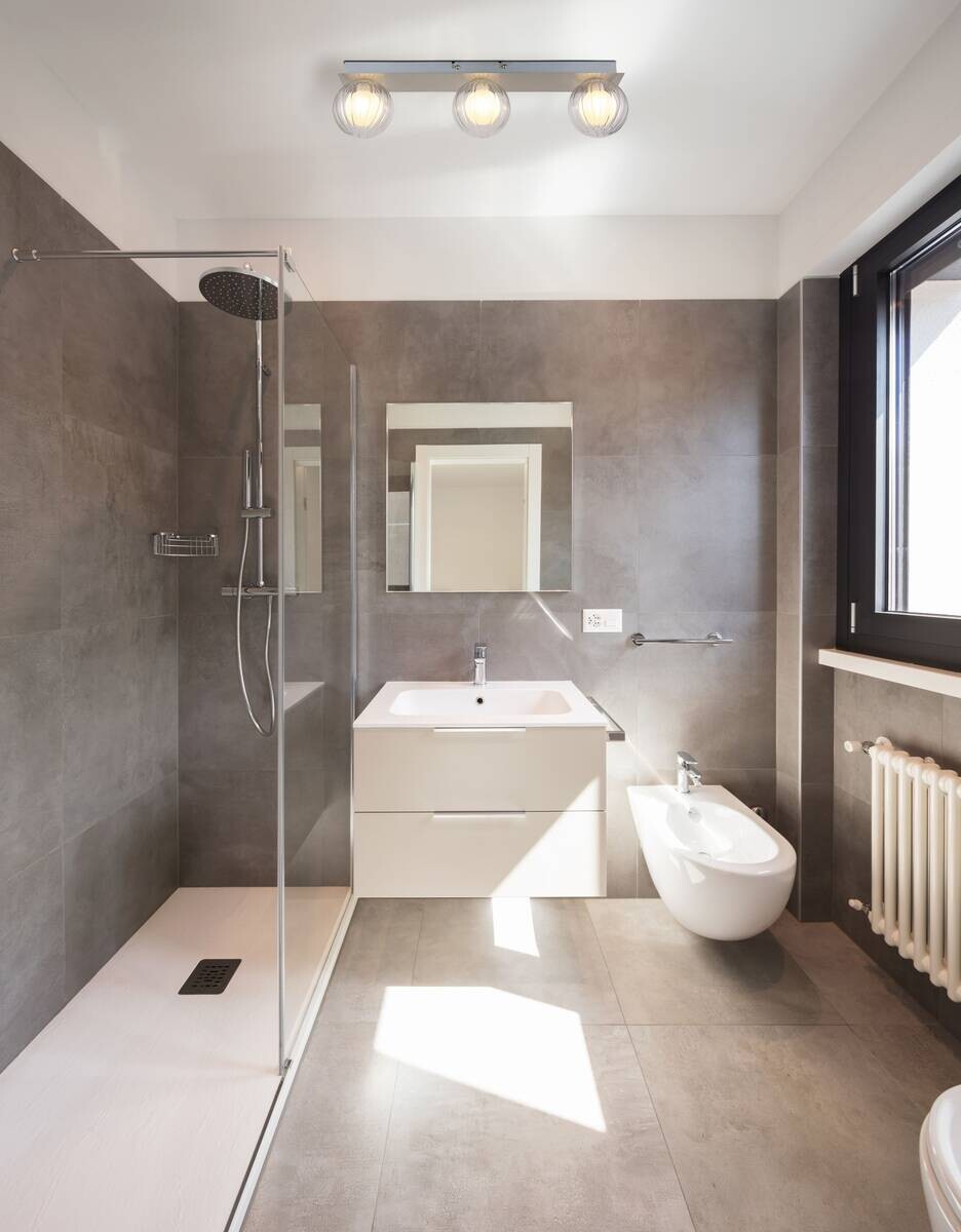 GLOBO Deckenleuchte Ander 41928-3N silber Alu Glas B/L: ca. 10x50 cm G9 3 Brennstellen