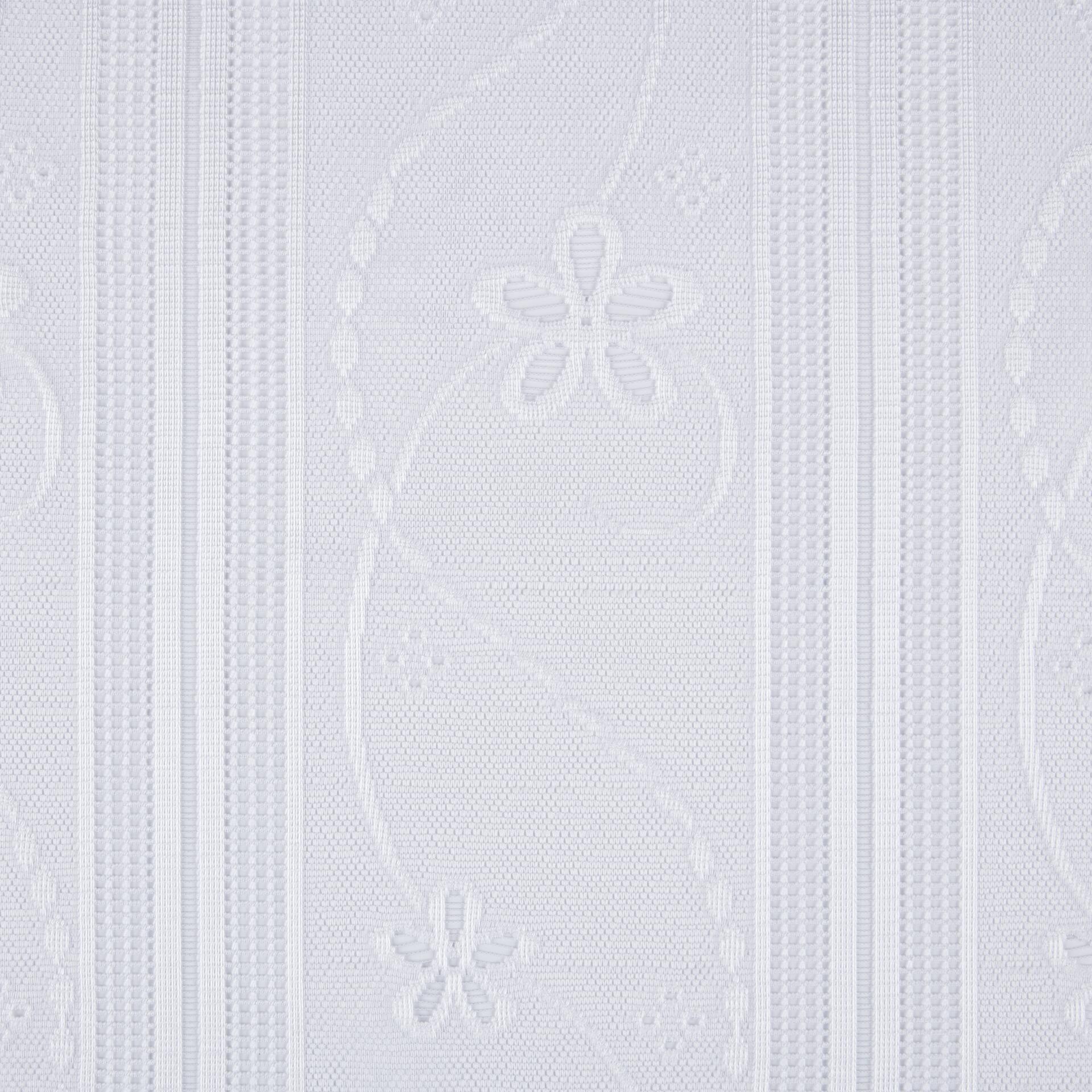 Scheibengardinen-Meterware weiß H: ca. 75 cm