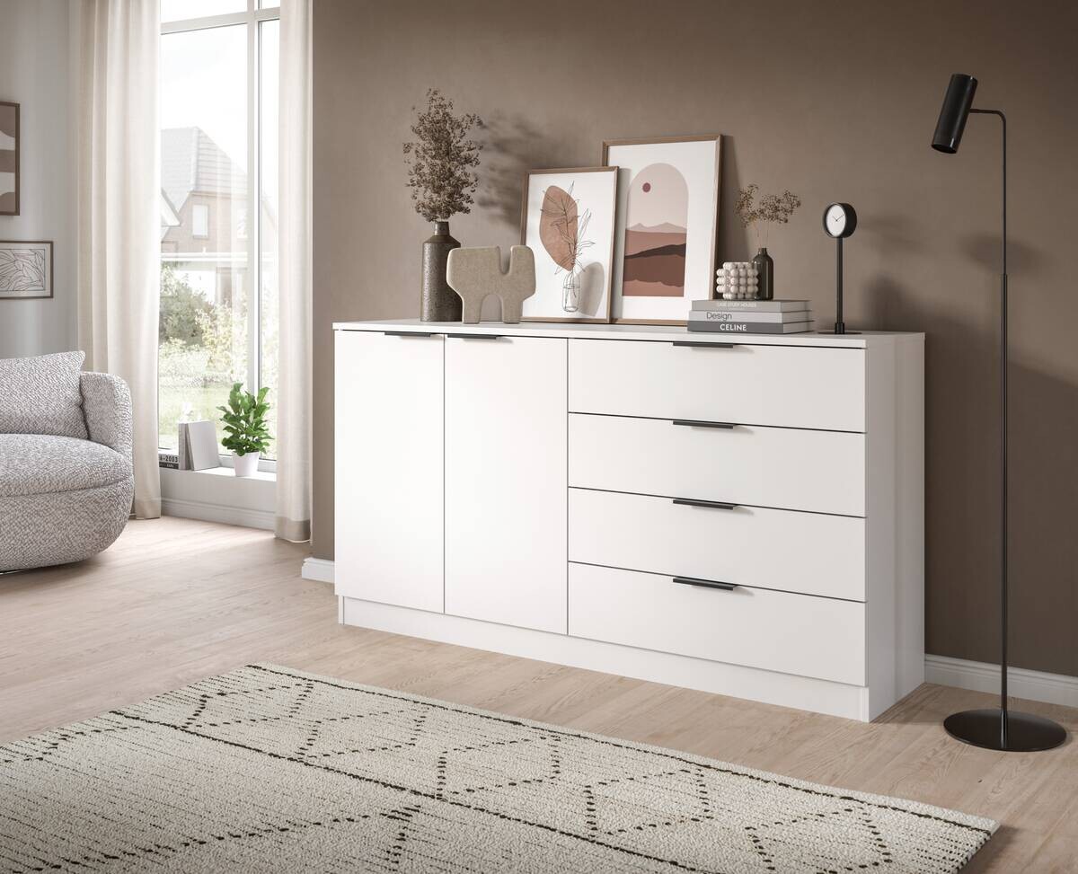 Kommode KOPENHAGEN weiß B/H/T: ca. 148x80x35 cm