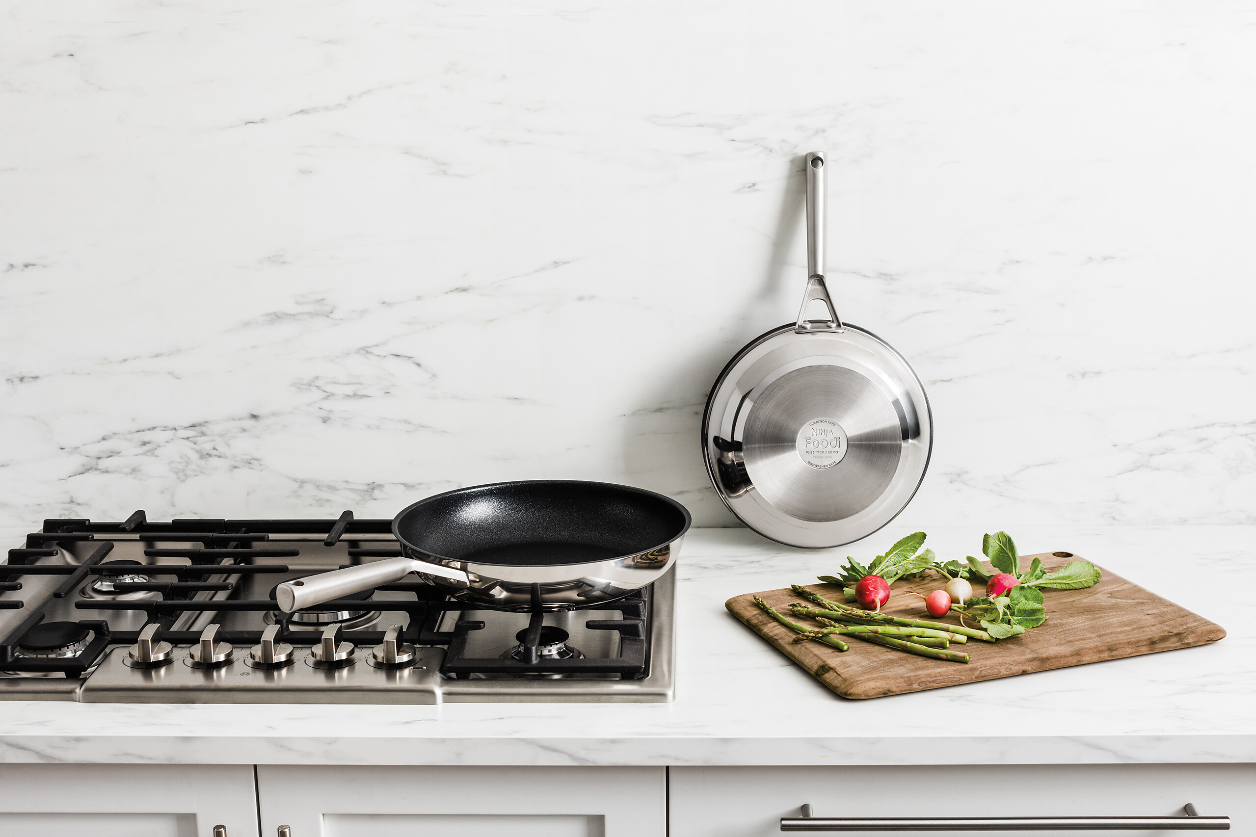 Ninja Bratpfannenset Foodi ZEROSTICK C62000EU silber Edelstahl 2 tlg.